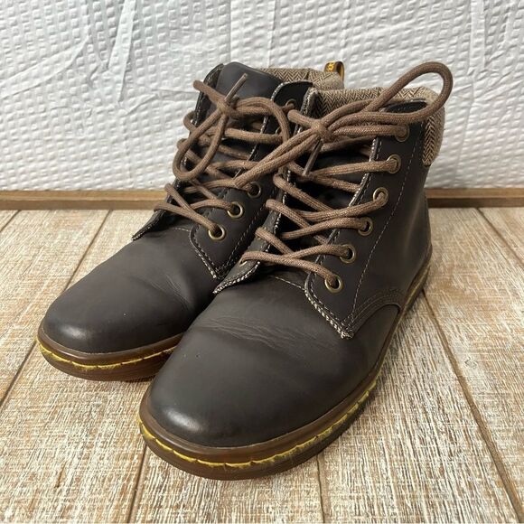 Dr Martens Maelly Air Wair Leather Padded Lace Up Boots Size 6 - Picture 2 of 11